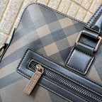 Classic Plaid Print Handheld Business Briefcase B101011