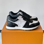 Color Block Allover Print Lace-Up Low Top Trainer S283423