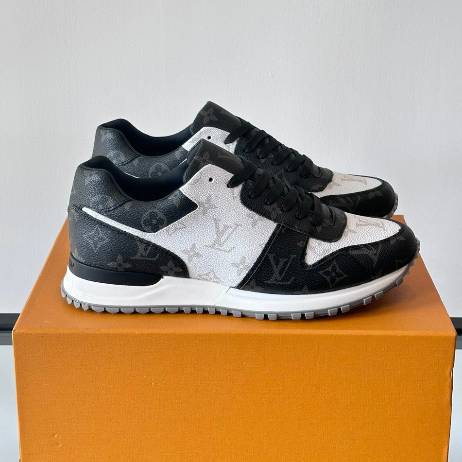 Color Block Allover Print Lace-Up Low Top Trainer S283423