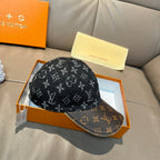 Denim Monogram Print Baseball Cap G103016