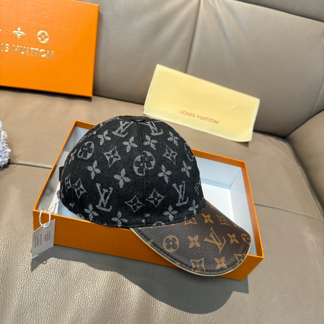Denim Monogram Print Baseball Cap G103016