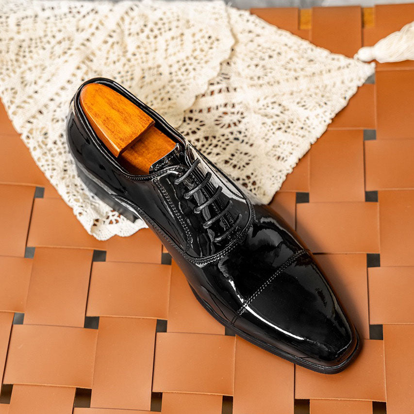 Cap Toe Patent Oxford Dress Shoes P050519