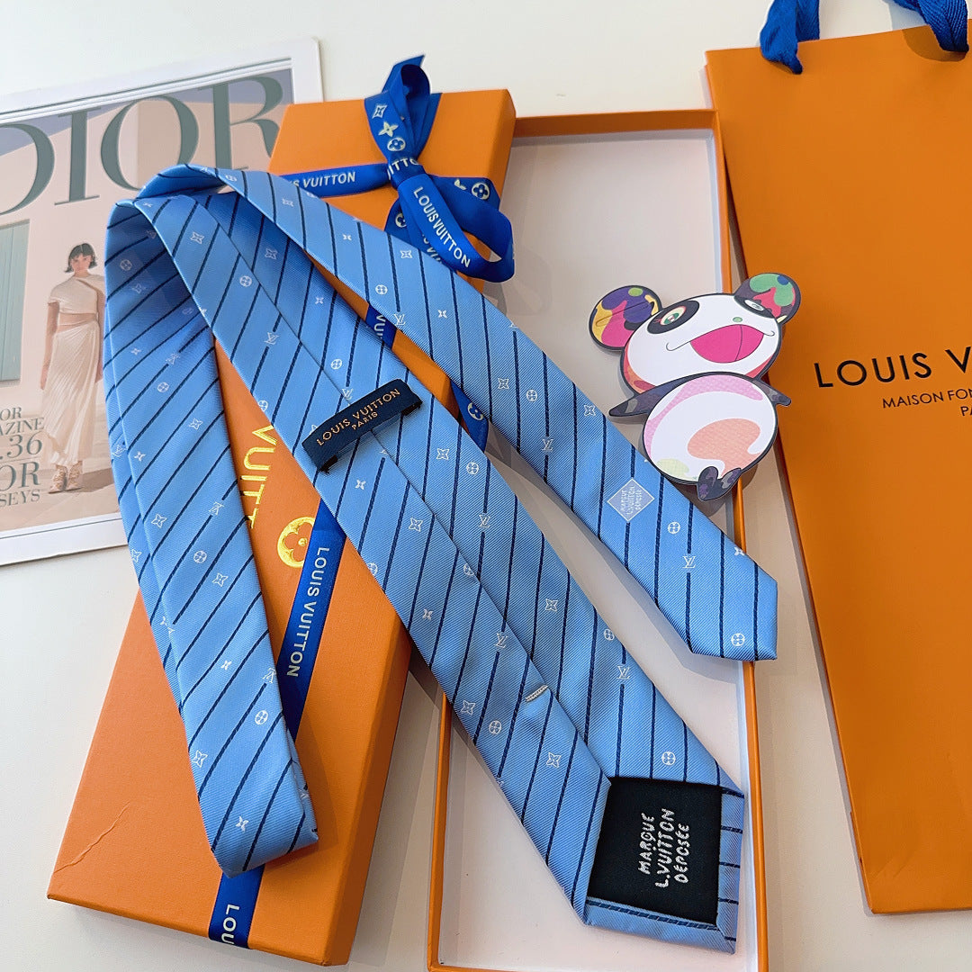 Diagonal Stripe Jacquard Necktie E2081013