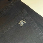 BR Men's Black Micro Logo Jeans C261017