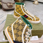 Vintage Pattern Canvas High Top Sneakers S283417