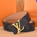 Checkered & Vintage Print Metal Buckle Belt E020802
