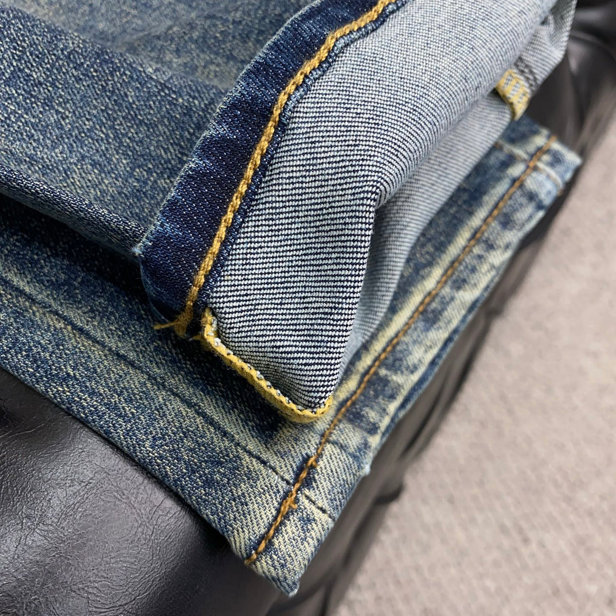 Multi-Color Embroidered Monogram Slim Jeans C261039