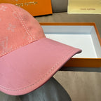 Denim Monogram Print Baseball Cap G103015