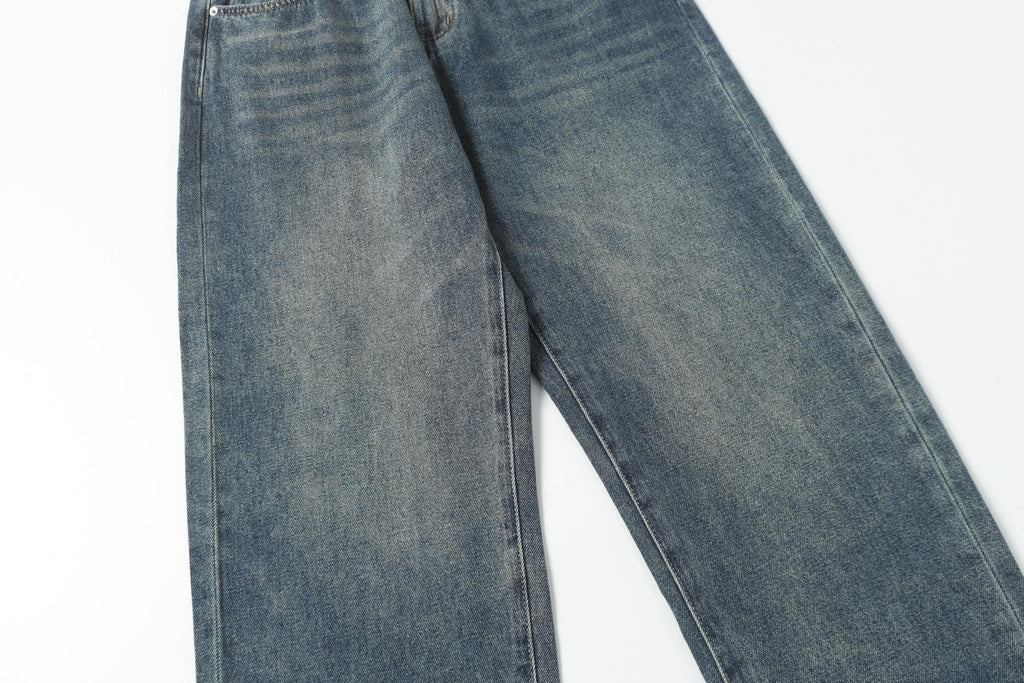 Dark Vintage Blue Wash Embossed Monogram Slim Jeans C261036