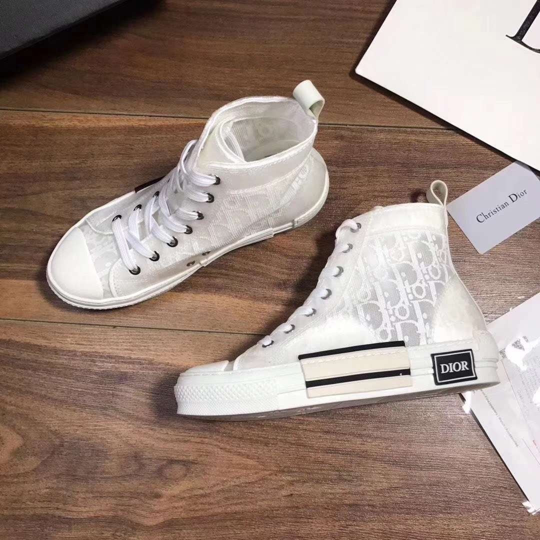 Men's Oblique Jacquard High Top Sneakers JN081106