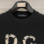 Letter Print Mock Neck Long Sleeve Top G995001