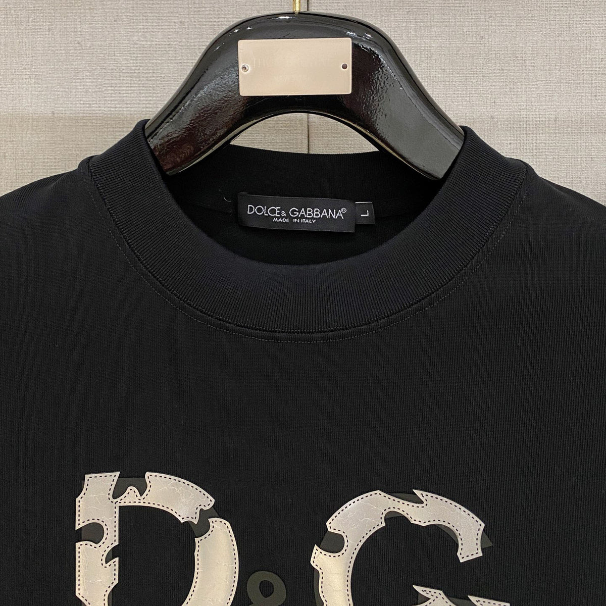 Letter Print Mock Neck Long Sleeve Top G995001