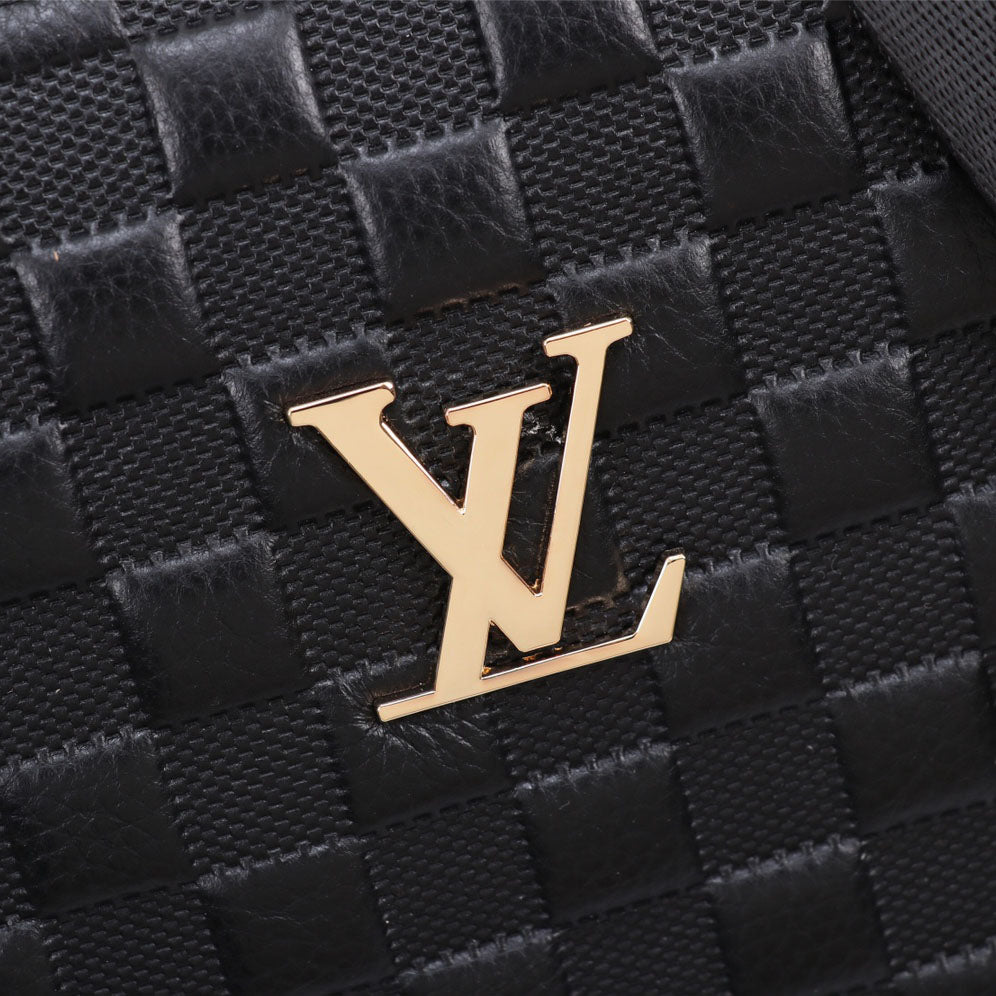 Grid Embossed Vertical Crossbody Shoulder Bag B101012
