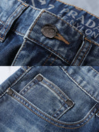 Heritage Triangle Logo Slim Fit Denim E260919