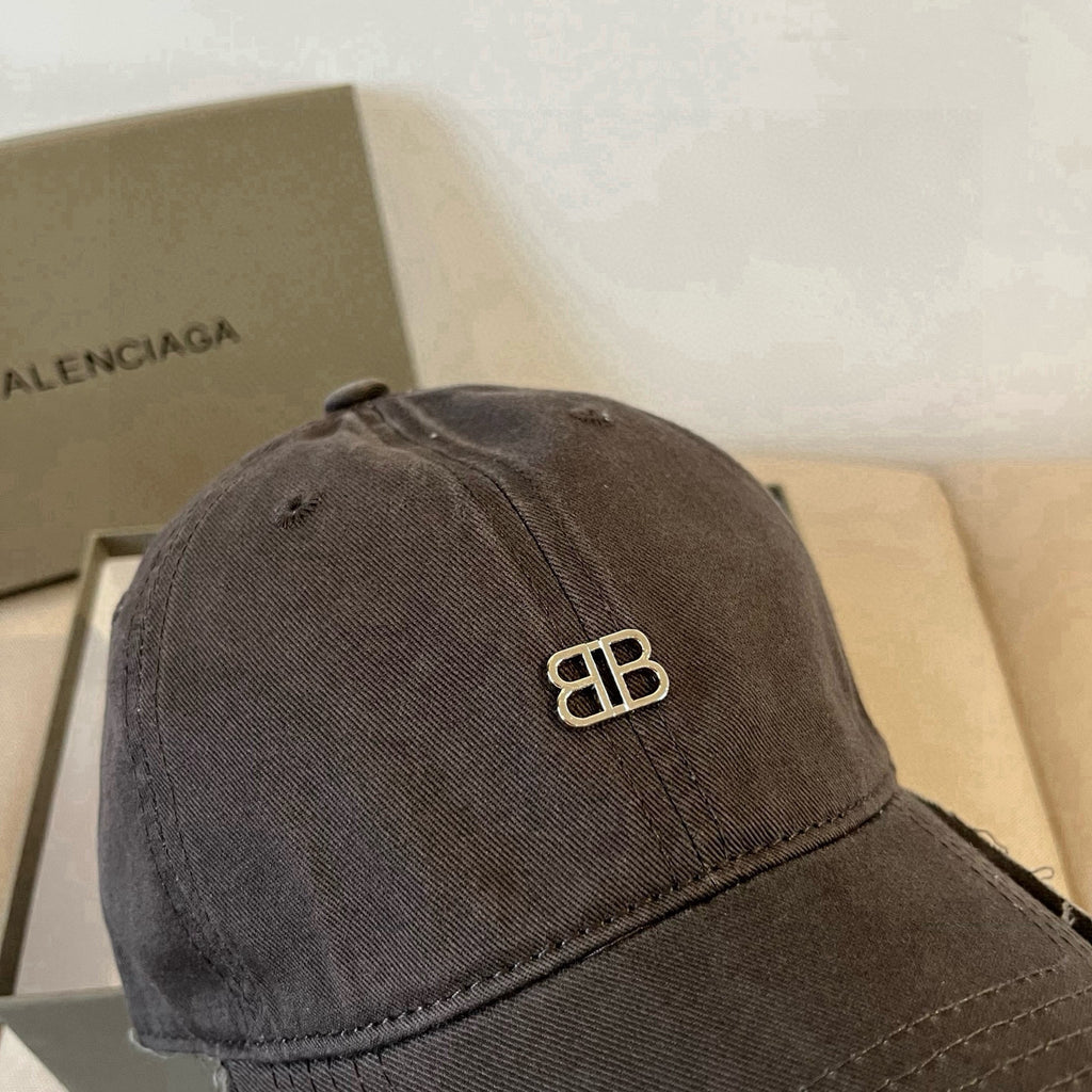 Frayed Edge Metal Logo Baseball Cap G103006