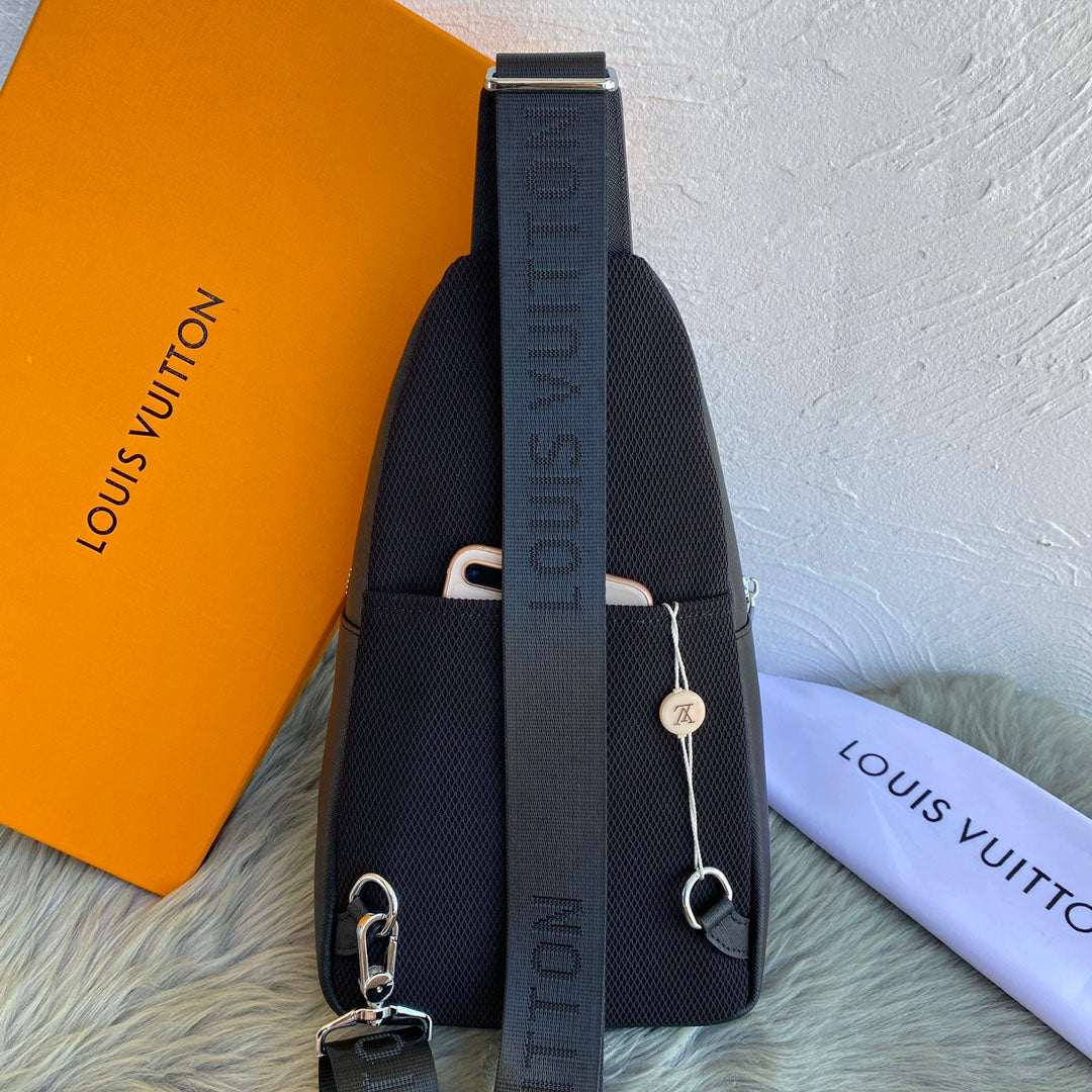 Solid Textured Chest Sling Bag B101017
