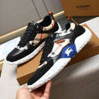 Men's Plaid Patchwork Chunky Sole Casual Sneakers NE190125