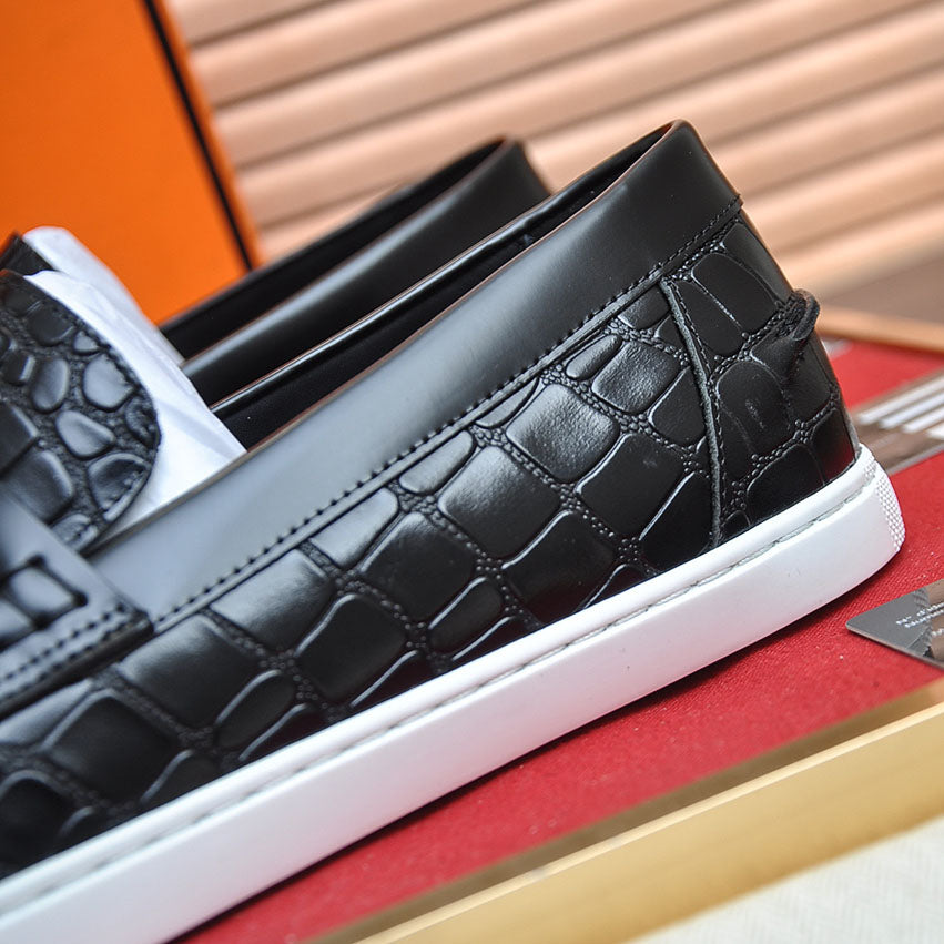 Croc Embossed Casual Loafer NE190136
