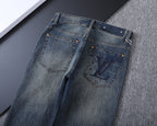 Large Printed Motif Pocket Slim Fit Denim V260828
