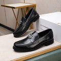 Men's Metal Double Ring Buckle Slip-On Loafers NE190139