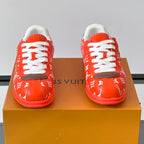 Allover Printed Lace-Up Low Top Platform Sneakers S283420
