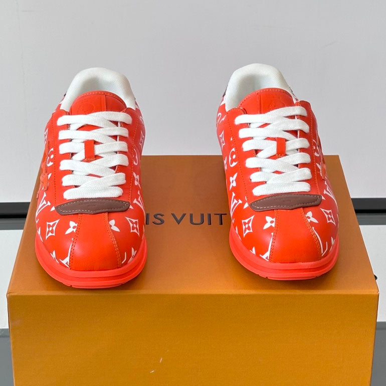 Allover Printed Lace-Up Low Top Platform Sneakers S283420