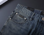Vintage Key Artwork Print Slim Denim V260833