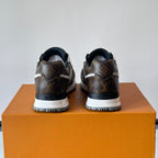 Color Block Allover Print Lace-Up Low Top Trainer S283423