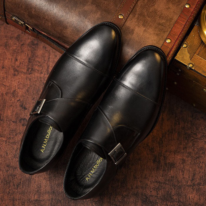 Cap Toe Single Monk Strap Dress Shoes Y101156