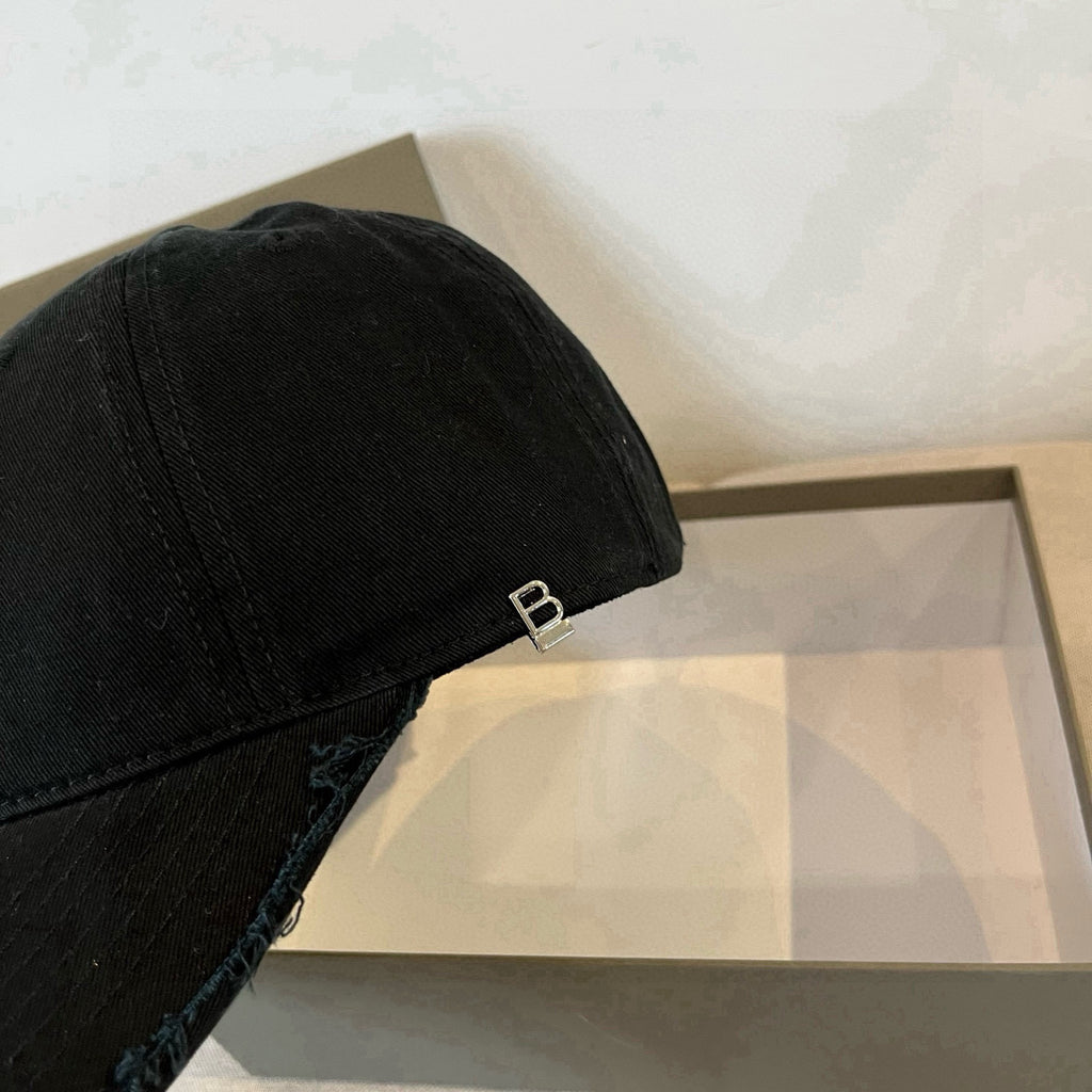 Frayed Edge Metal Logo Baseball Cap G103006