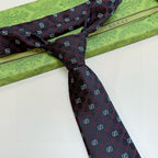Men's Diamond Grid Jacquard Necktie E2081008