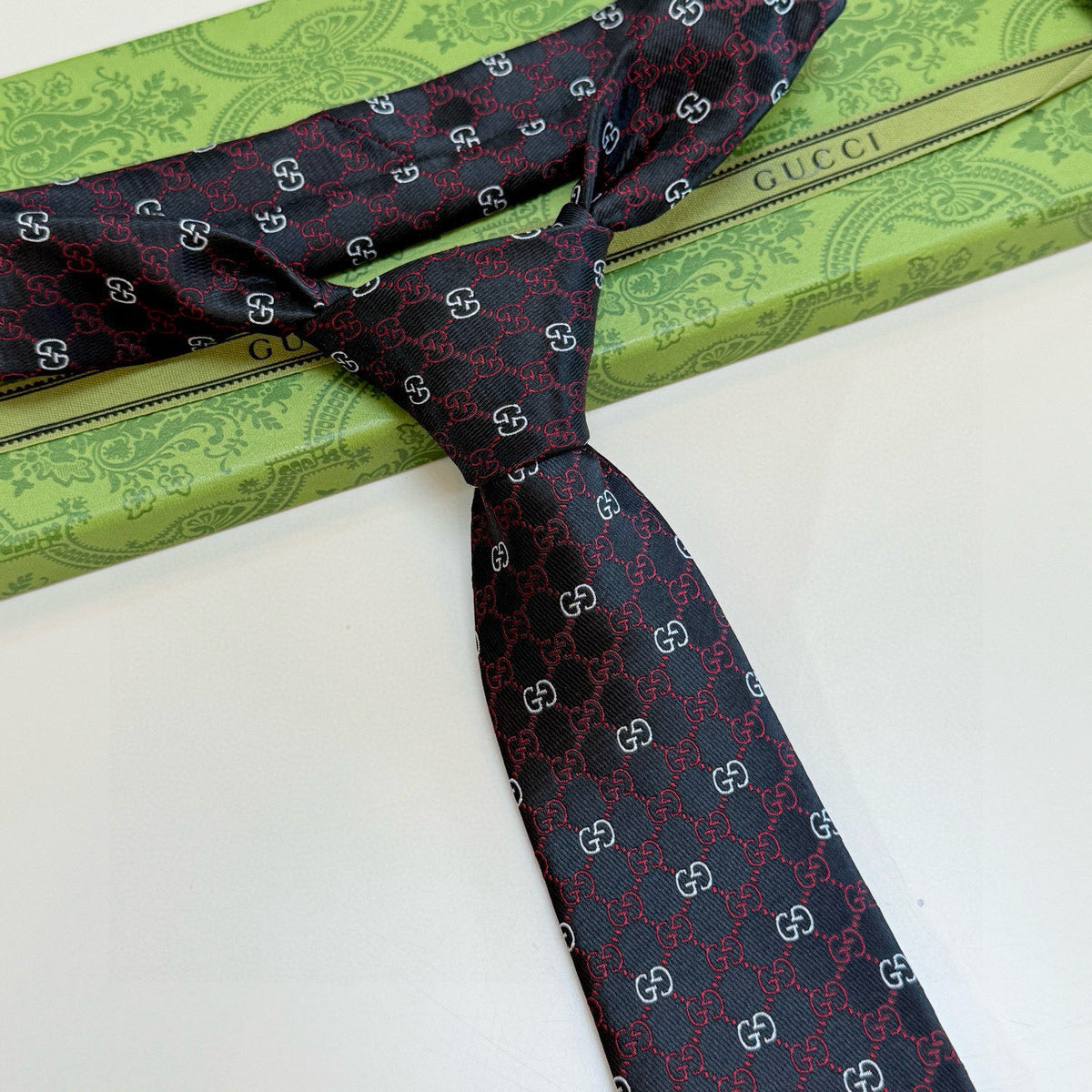 Men's Diamond Grid Jacquard Necktie E2081008
