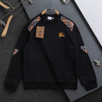 Plaid Patchwork Crew Neck Sweatshirt U310520