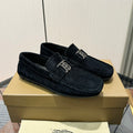 Men's Metal Ornament Buckle Loafer Driving Shoes NE190115
