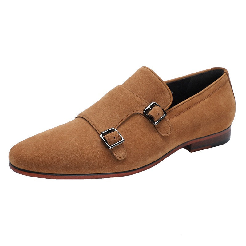 Double Monk Strap Slip-on Dress Shoes P050515