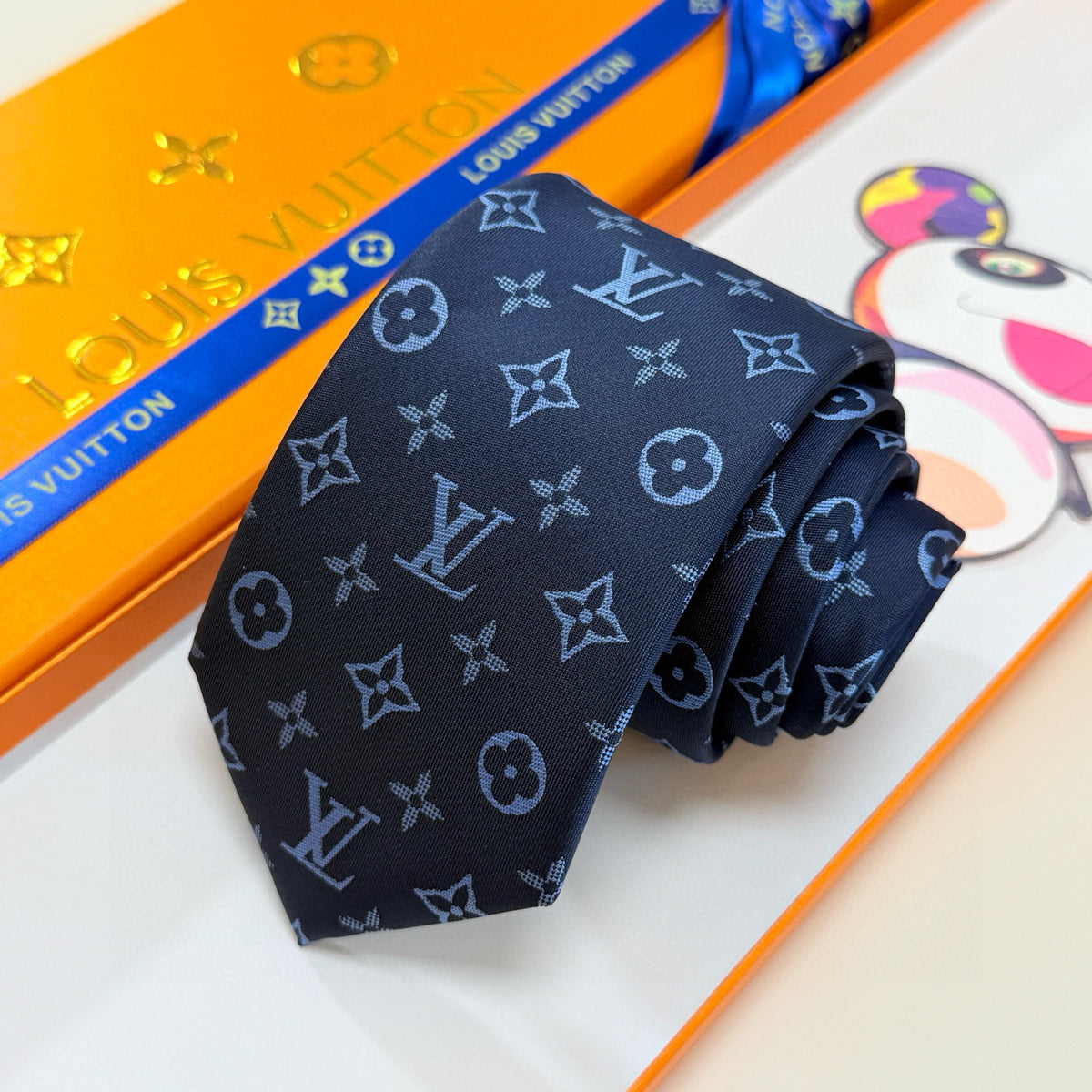 Men's Four-Point Floral Jacquard Necktie E2081010