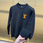 New Crew Neck Diamond Arrangement Jacquard Knit Sweater GN380104