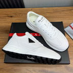 Calfskin Triangle Badge Lace-Up Sneaker S283439