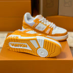Pattern Panel Lace-Up Low Top Trainer Sneakers S283418
