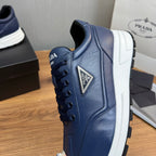 Calfskin Triangle Badge Lace-Up Sneaker S283439