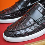 Croc Embossed Casual Loafer NE190136
