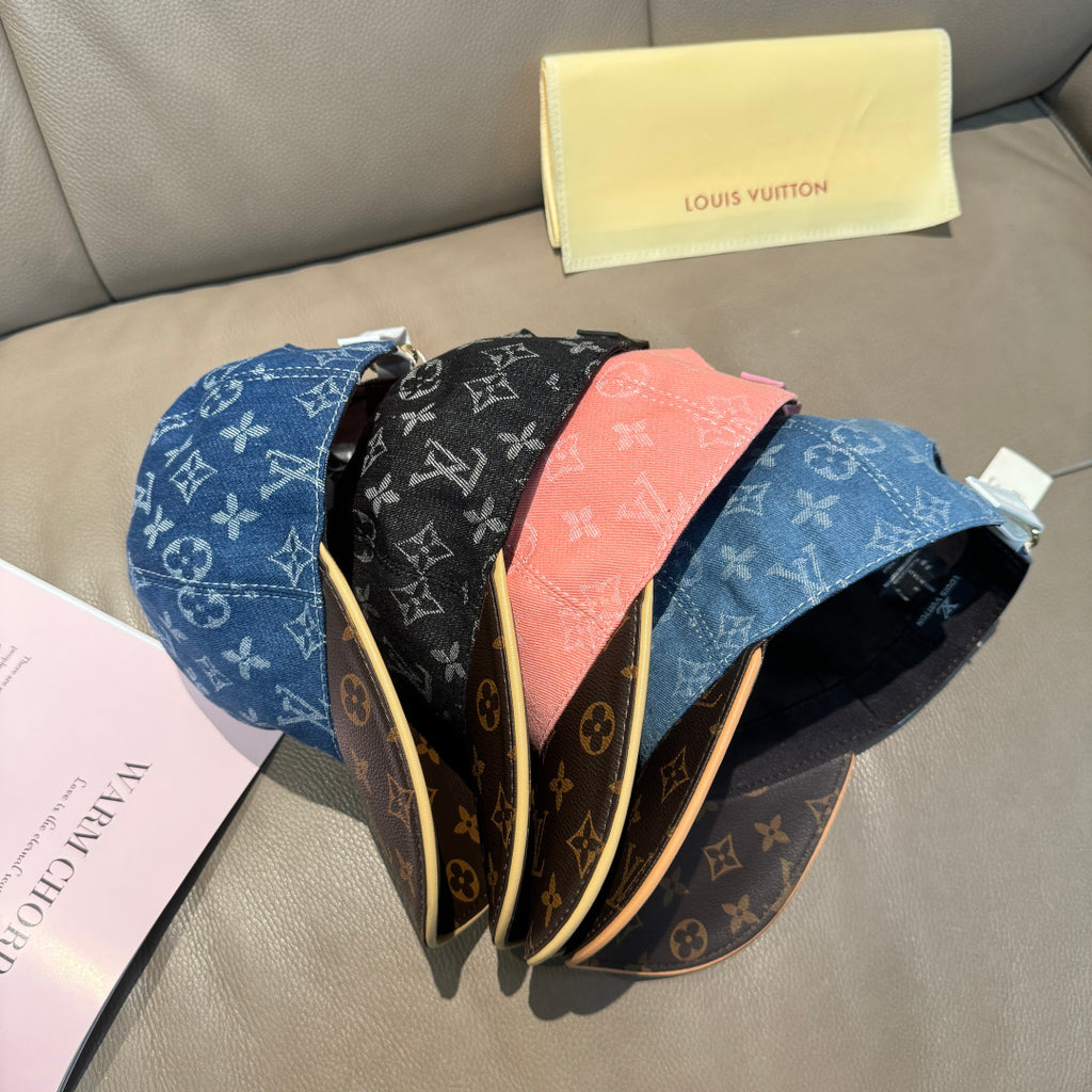 Denim Monogram Print Baseball Cap G103016
