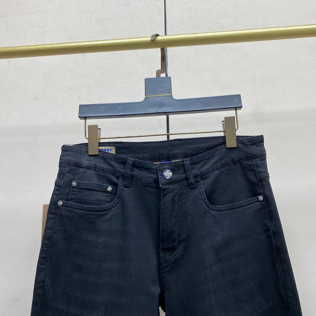 Vintage Black Wash Metal Badge Denim Jeans M260731