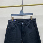 Vintage Black Wash Metal Badge Denim Jeans M260731
