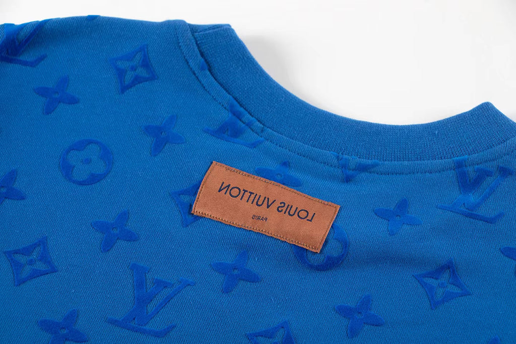 Men's All Over Monogram Print Crew Neck Sweatshirt YG500101