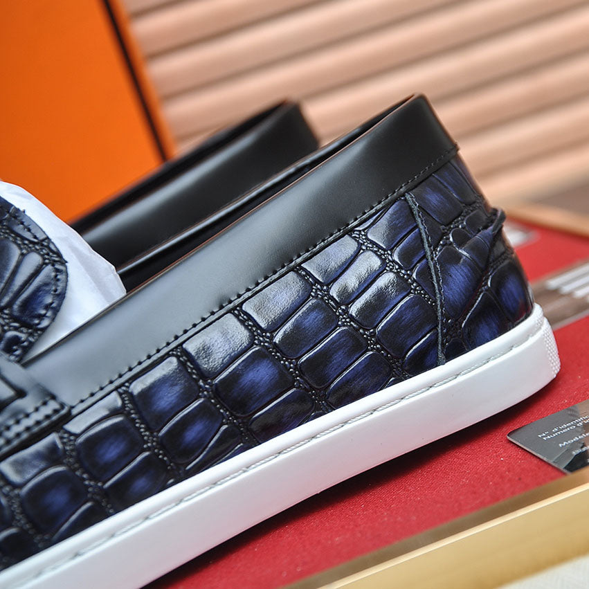 Croc Embossed Casual Loafer NE190136