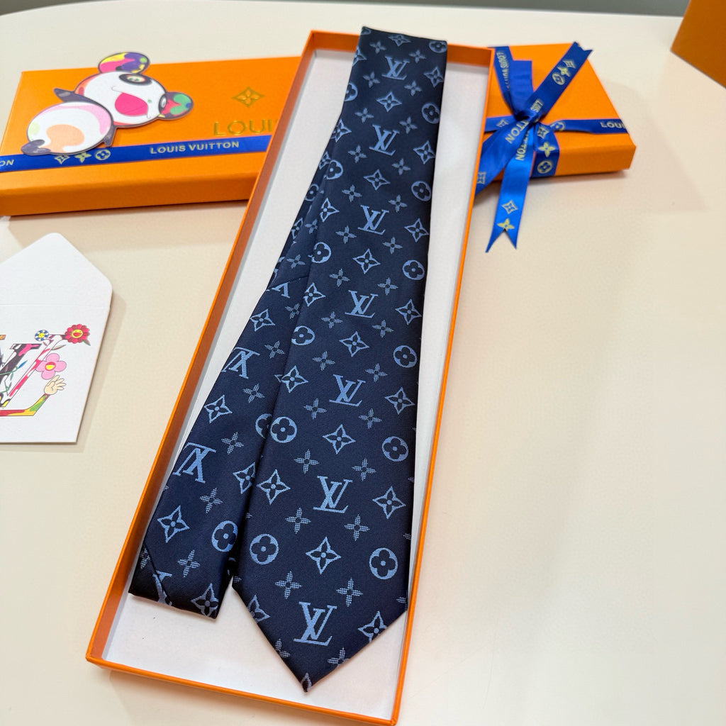 Men's Four-Point Floral Jacquard Necktie E2081010