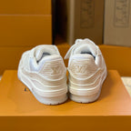Pattern Panel Lace-Up Low Top Trainer Sneakers S283418