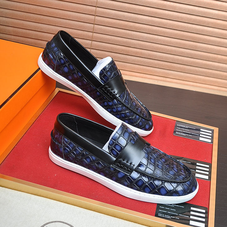 Croc Embossed Casual Loafer NE190136
