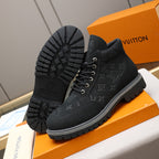 Men's Debossed Monogram High Top Work Boots NE190120